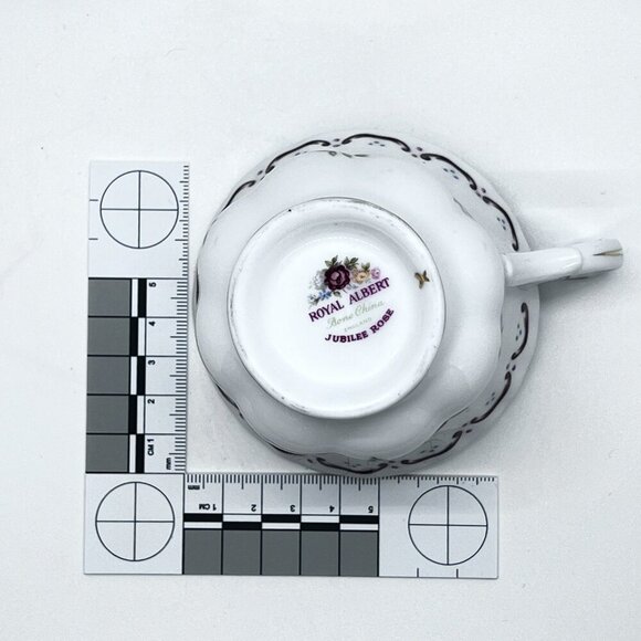 Royal Albert Jubilee Rose Vintage Teacup and Saucer - Picture 12 of 13